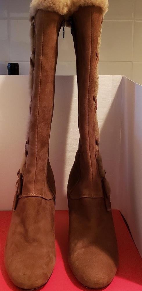 JOAN&DAVID (CIRCA) 3½ inch wooden heel boot.
